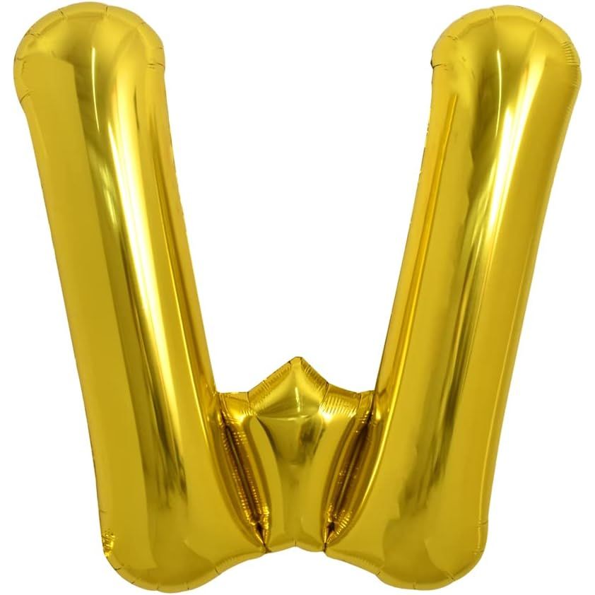 PARTY POINT Gold Foil Balloon Letter "W" 80cm – Gold Balloon for Wedding & Events - Al Kabayel Discount CentrePARTY POINT Gold Foil Balloon Letter "W" 80cm – Gold Balloon for Wedding & EventsParty SuppliesPARTY POINTAl Kabayel Discount Centre
