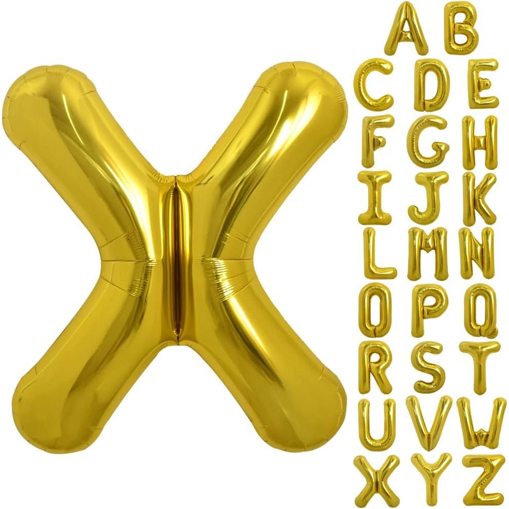 PARTY POINT Gold Foil Balloon Letter "X" 80cm – Celebration Balloon Party Supply - Al Kabayel Discount CentrePARTY POINT Gold Foil Balloon Letter "X" 80cm – Celebration Balloon Party SupplyParty SuppliesPARTY POINTAl Kabayel Discount Centre