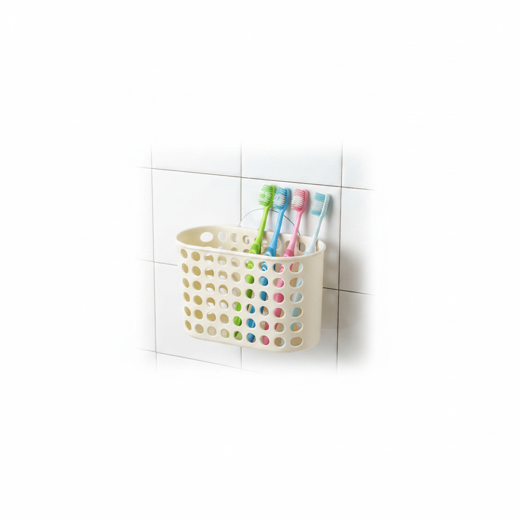 Pastel Light Yellow Wall - Mount Toothbrush Holder and Bathroom Organizer – 20 × 12 cm - Al Kabayel Discount CentrePastel Light Yellow Wall - Mount Toothbrush Holder and Bathroom Organizer – 20 × 12 cmOrganizers & AccessoriesAKDCAl Kabayel Discount Centre