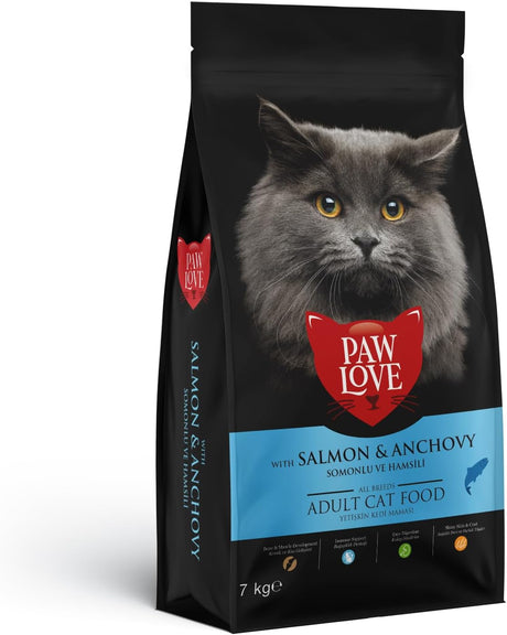 PawLove Adult Cat Food Salmon & Anchovy - 7KG - Al Kabayel Discount CentrePawLove Adult Cat Food Salmon & Anchovy - 7KGPet SuppliesPAWLOVEAl Kabayel Discount Centre