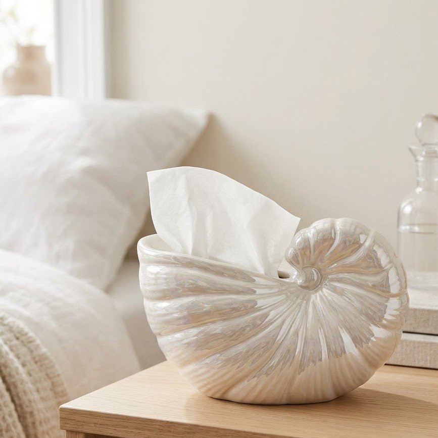 Pearl White Shell Ceramic Napkin Holder - 13 × 22 cm - Al Kabayel Discount CentrePearl White Shell Ceramic Napkin Holder - 13 × 22 cmNapkin Holders & Tissue BoxAKDCAl Kabayel Discount Centre