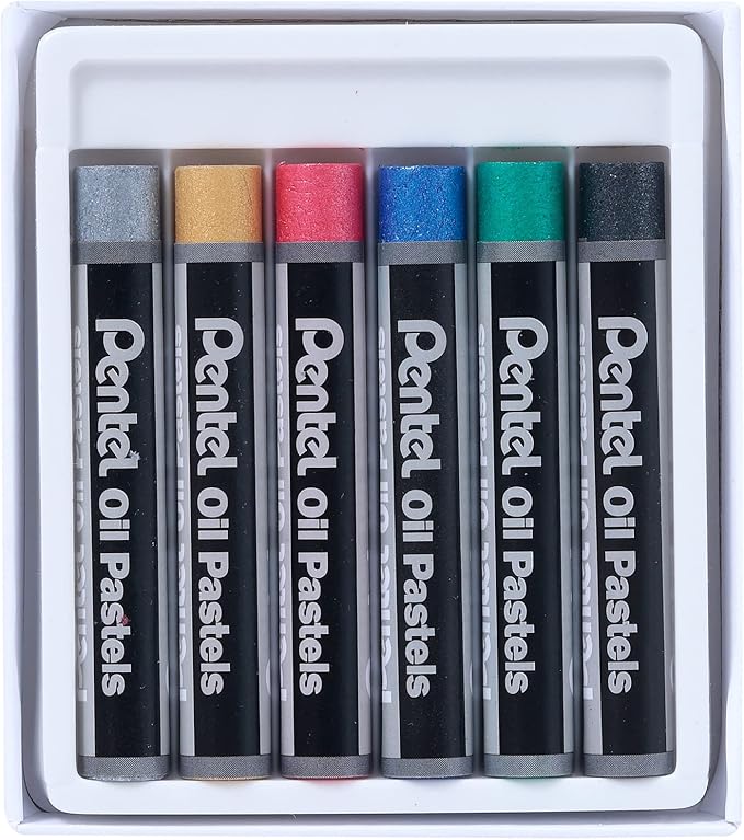 PENTEL Metallic Oil Pastels Set of 6 Assorted Colours - Al Kabayel Discount CentrePENTEL Metallic Oil Pastels Set of 6 Assorted ColoursPaintsPENTELAl Kabayel Discount Centre