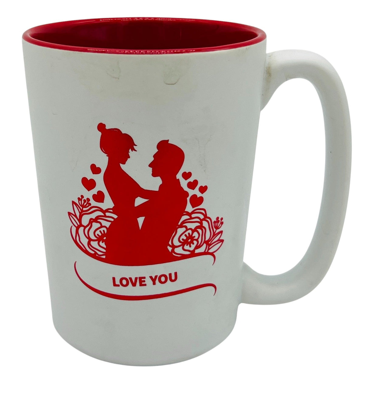 PEPPER STORY Ceramic Mug – White with Couple Design & "Love You" Text, 300ml - Al Kabayel Discount CentrePEPPER STORY Ceramic Mug – White with Couple Design & "Love You" Text, 300mlMugsPEPPER STORYAl Kabayel Discount Centre