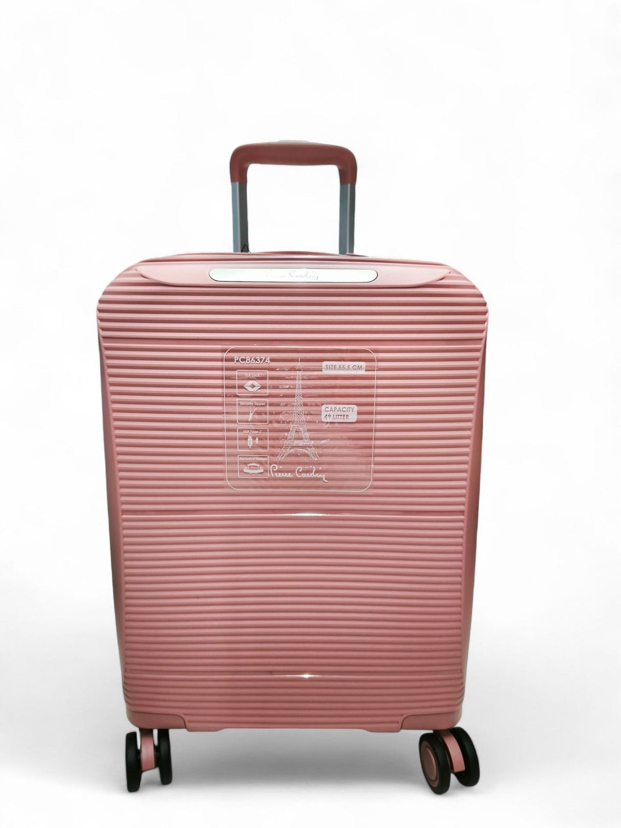 Pierre Cardin 20" Trolley Bag – Pink | Stylish & Durable Cabin Luggage - Al Kabayel Discount CentrePierre Cardin 20" Trolley Bag – Pink | Stylish & Durable Cabin LuggageCabin LuggagePIERRE CARDIANAl Kabayel Discount Centre