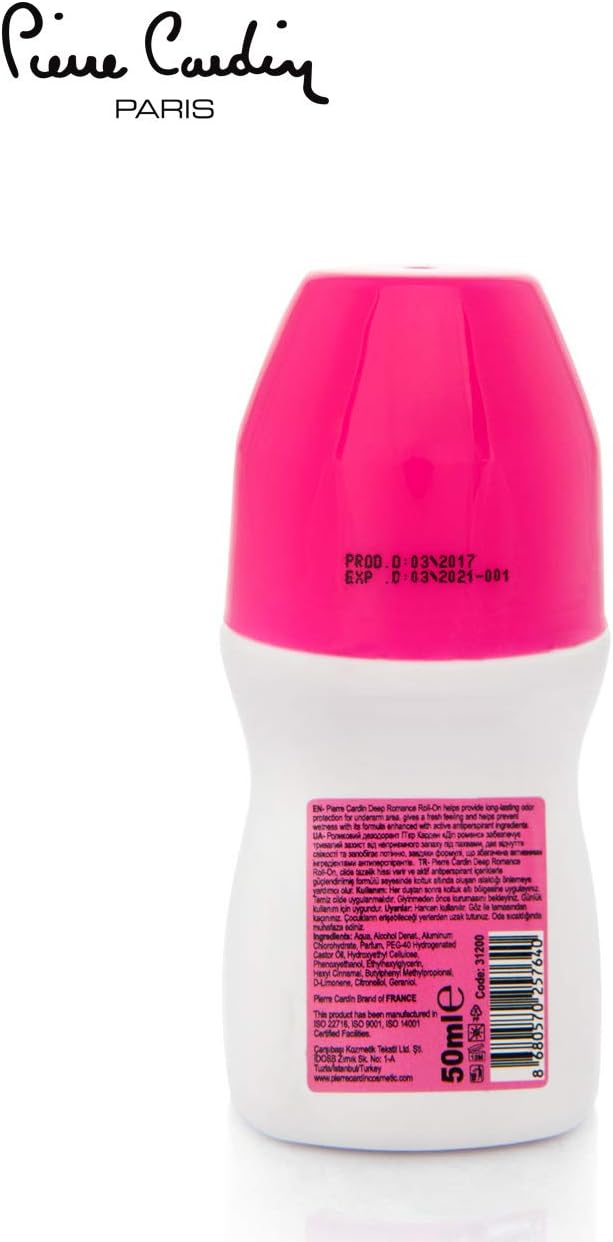 Pierre Cardin Roll On - Deep Romance - 50ML - Al Kabayel Discount CentrePierre Cardin Roll On - Deep Romance - 50MLDeodorants & AntiperspirantsPIERRE CARDINAl Kabayel Discount Centre