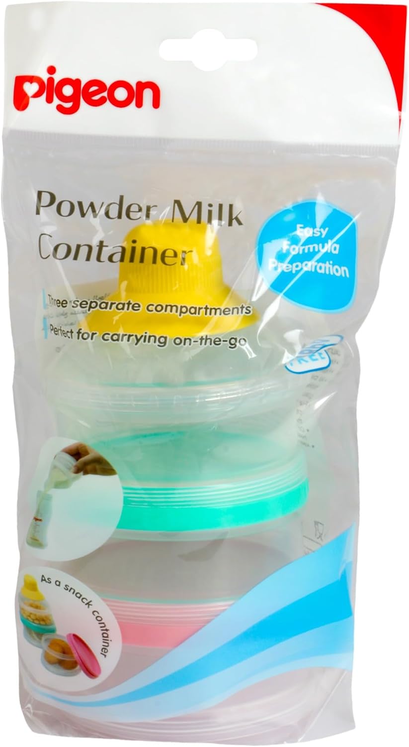 Pigeon Milk Powder Container, 3 Compartments, Lightweight, Bpa Free - Al Kabayel Discount CentrePigeon Milk Powder Container, 3 Compartments, Lightweight, Bpa FreeBaby ProductsPIGEONAl Kabayel Discount Centre