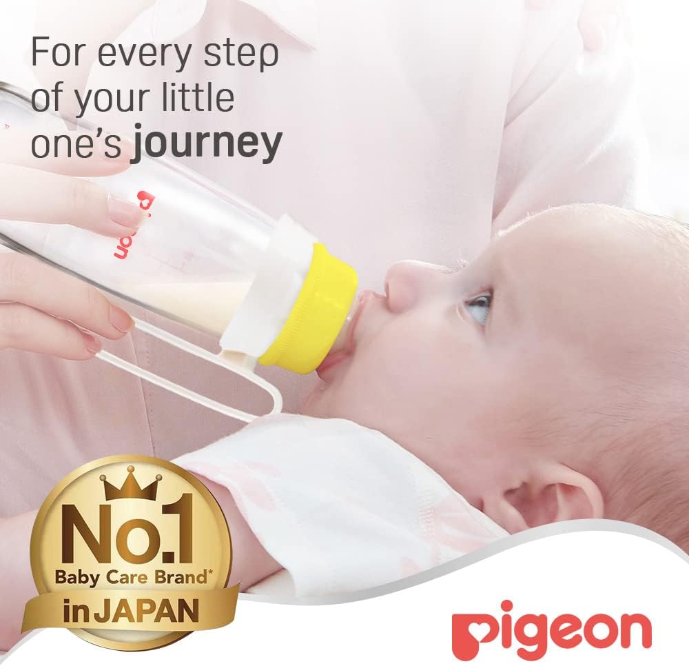 Pigeon Slim Neck Glass Feeding Bottle, White Cap With Handle, Ultra - Soft Silicone, Anti - Colic, Bpa & Bps Free, 240ml, Assorted Color - Al Kabayel Discount CentrePigeon Slim Neck Glass Feeding Bottle, White Cap With Handle, Ultra - Soft Silicone, Anti - Colic, Bpa & Bps Free, 240ml, Assorted ColorBaby ProductsPIGEONAl Kabayel Discount Centre