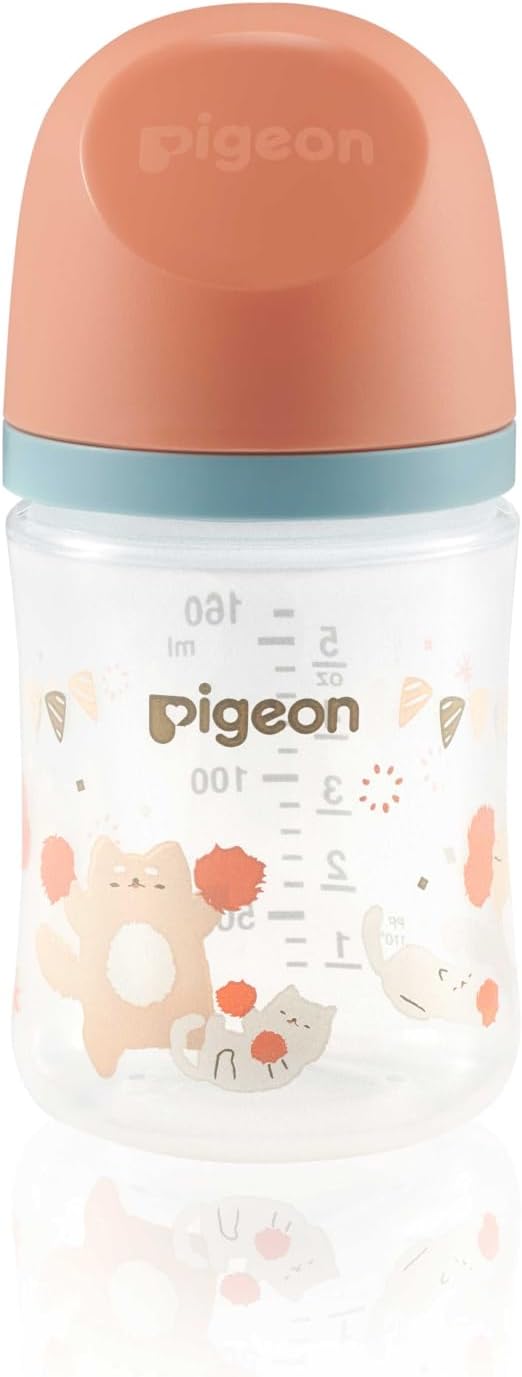 Pigeon Softouch Wide Neck Peristaltic PLUS Decorated Feeding Nursing Bottle, SS Nipple Size, BPA Free, 0 + Months, 160ml - Assorted Color - Al Kabayel Discount CentrePigeon Softouch Wide Neck Peristaltic PLUS Decorated Feeding Nursing Bottle, SS Nipple Size, BPA Free, 0 + Months, 160ml - Assorted ColorBaby ProductsPIGEONAl Kabayel Discount Centre