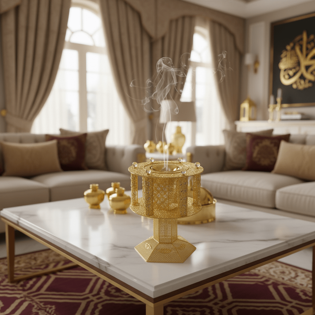 Pilsco Gold Incense Burner Ornate Filigree Mabkhara - 80 × 42 cm - Al Kabayel Discount CentrePilsco Gold Incense Burner Ornate Filigree Mabkhara - 80 × 42 cmIncense BurnerPILSCOAl Kabayel Discount Centre