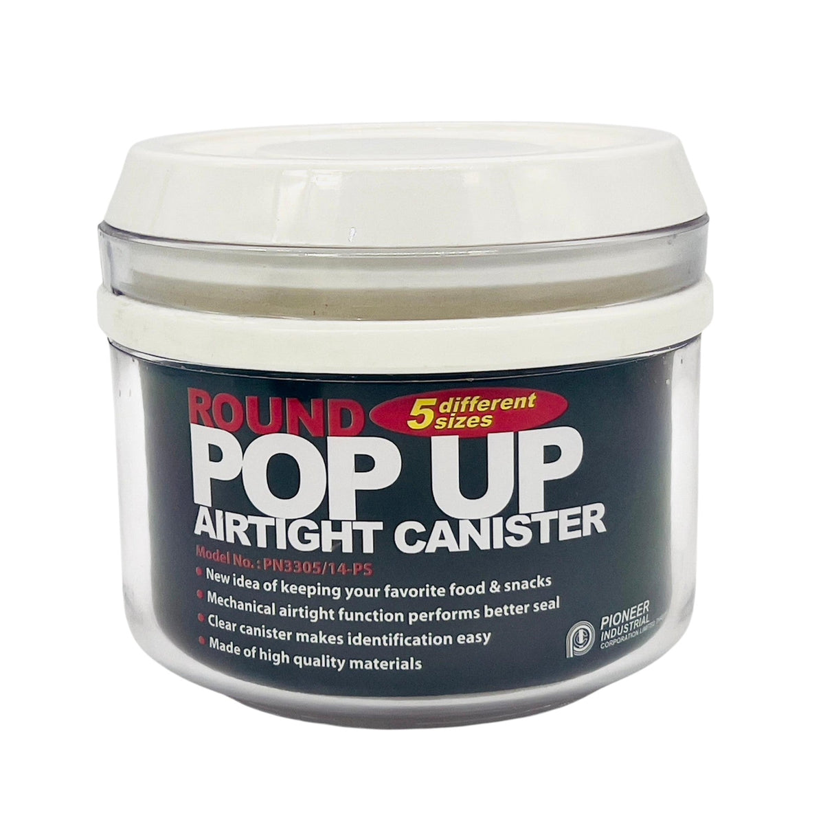 PIONEER Round Pop - Up Air Tight Canister 680ml - Al Kabayel Discount CentrePIONEER Round Pop - Up Air Tight Canister 680mlJars & Food SaversPIONEERAl Kabayel Discount Centre