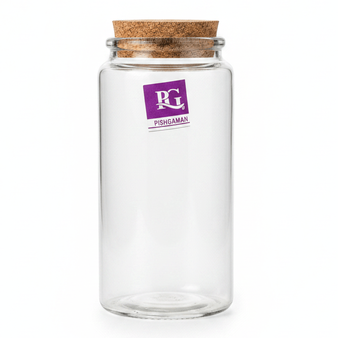 Pishgaman Glass Jar with Cork Lid | 15cm | - Al Kabayel Discount CentrePishgaman Glass Jar with Cork Lid | 15cm |Jars & Food SaversPISHGAMANAl Kabayel Discount Centre