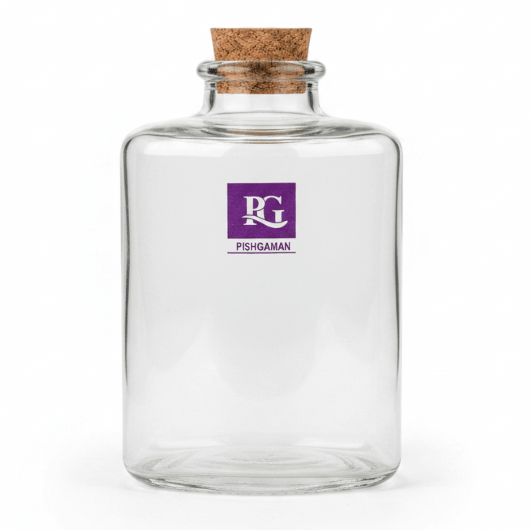 Pishgaman Triangle Glass Bottle with Cork Lid | 11cm | - Al Kabayel Discount CentrePishgaman Triangle Glass Bottle with Cork Lid | 11cm |Jars & Food SaversPISHGAMANAl Kabayel Discount Centre