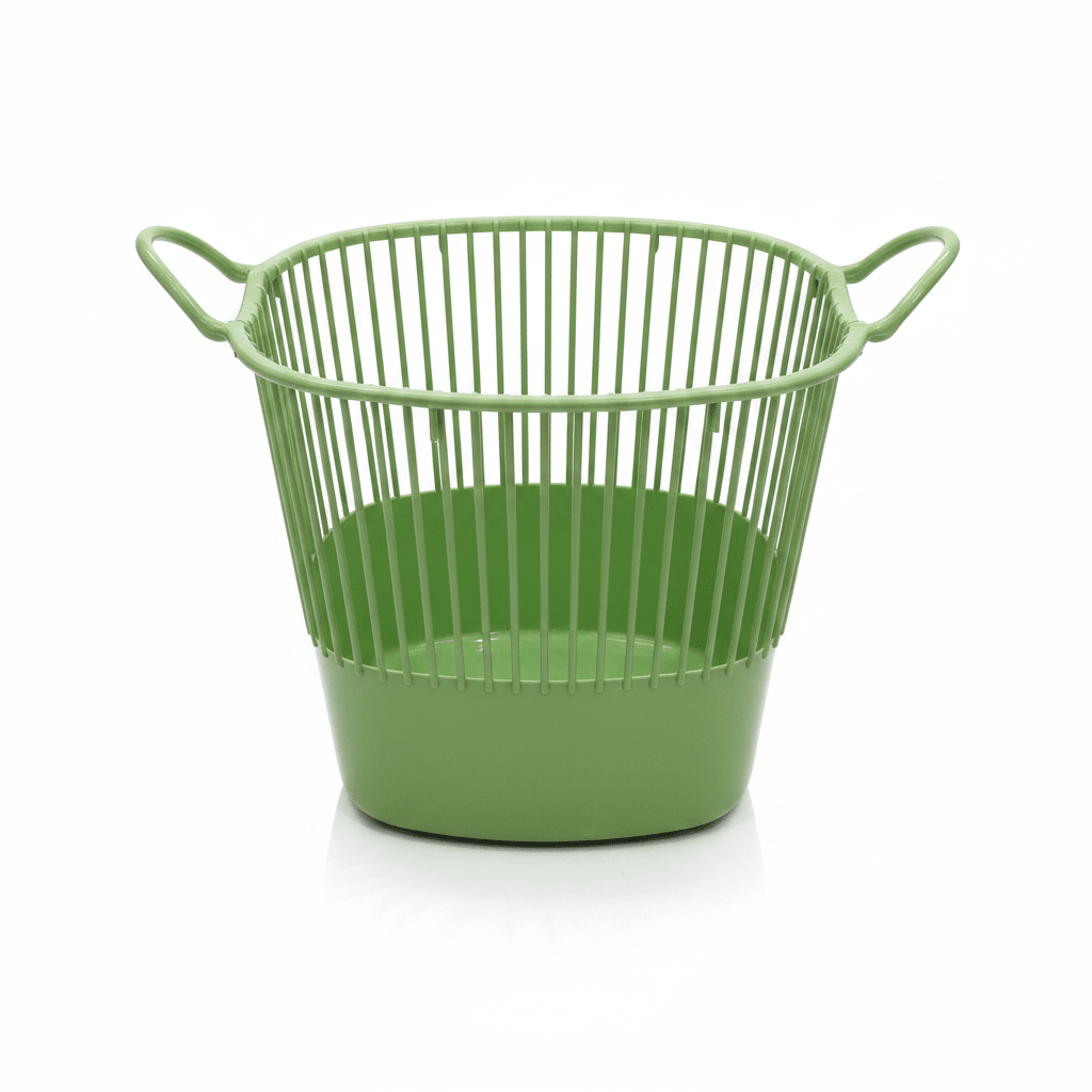 Plastic Laundry Basket with Handles - 36×40 cm - Purple / Yellow / Green - Al Kabayel Discount CentrePlastic Laundry Basket with Handles - 36×40 cm - Purple / Yellow / GreenOrganizers & AccessoriesAKDCAl Kabayel Discount Centre