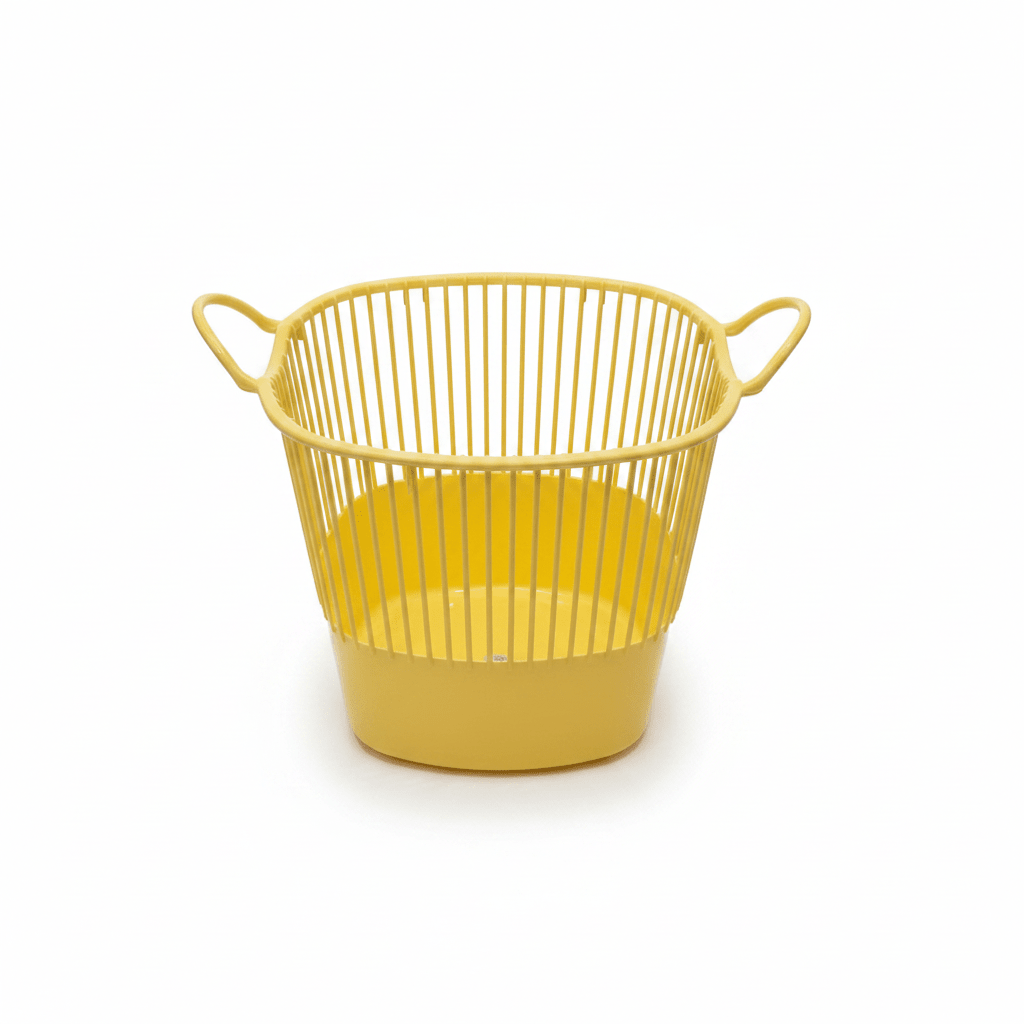 Plastic Laundry Basket with Handles - 36×40 cm - Purple / Yellow / Green - Al Kabayel Discount CentrePlastic Laundry Basket with Handles - 36×40 cm - Purple / Yellow / GreenOrganizers & AccessoriesAKDCAl Kabayel Discount Centre