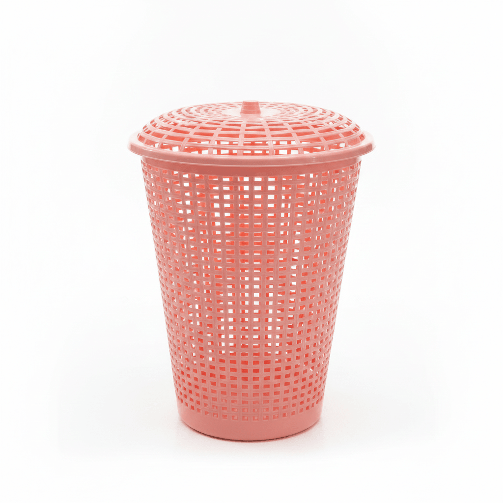 Plastic Laundry Basket with Lid - 60×45 cm - Light Blue / Pink / Light Green - Al Kabayel Discount CentrePlastic Laundry Basket with Lid - 60×45 cm - Light Blue / Pink / Light GreenOrganizers & AccessoriesAKDCAl Kabayel Discount Centre