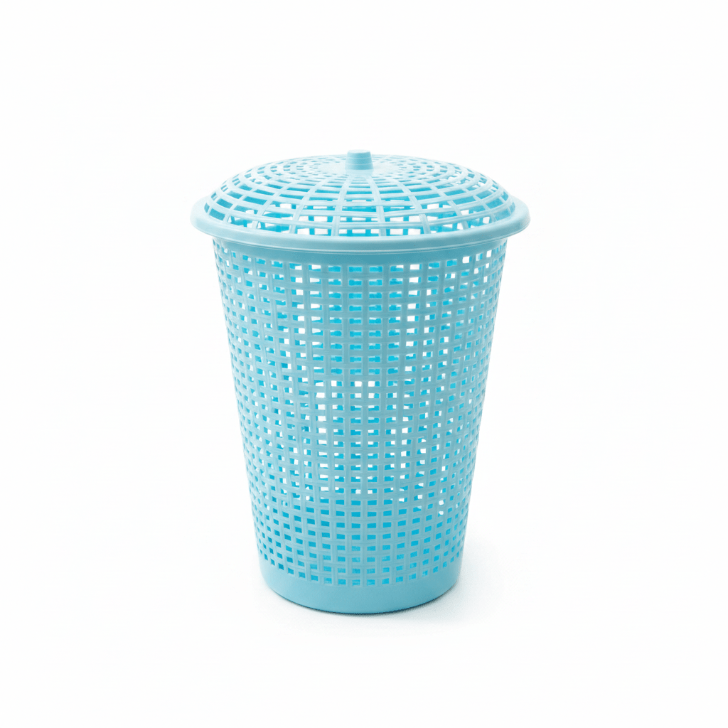 Plastic Laundry Basket with Lid - 60×45 cm - Light Blue / Pink / Light Green - Al Kabayel Discount CentrePlastic Laundry Basket with Lid - 60×45 cm - Light Blue / Pink / Light GreenOrganizers & AccessoriesAKDCAl Kabayel Discount Centre