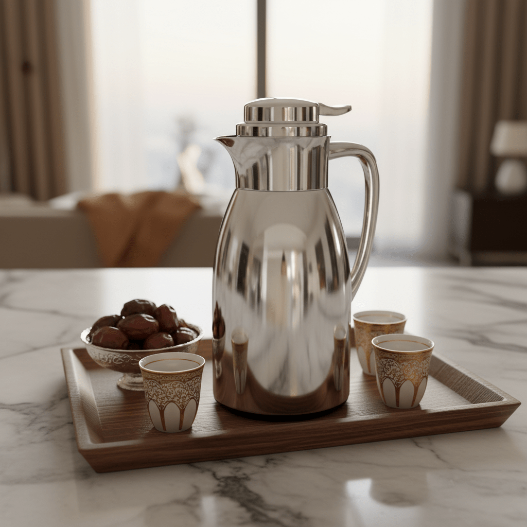 Plisco Classic Silver Vacuum Flask, Durable Double Wall Insulated Bottle for Everyday Hot & Cold Use – 1 Liter - Al Kabayel Discount CentrePlisco Classic Silver Vacuum Flask, Durable Double Wall Insulated Bottle for Everyday Hot & Cold Use – 1 LiterThermosPILSCOAl Kabayel Discount Centre