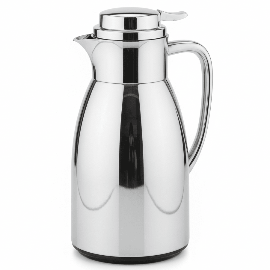 Plisco Classic Silver Vacuum Flask, Durable Double Wall Insulated Bottle for Everyday Hot & Cold Use – 1 Liter - Al Kabayel Discount CentrePlisco Classic Silver Vacuum Flask, Durable Double Wall Insulated Bottle for Everyday Hot & Cold Use – 1 LiterThermosPILSCOAl Kabayel Discount Centre