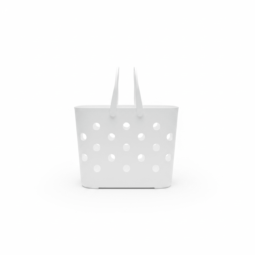 Polak Multipurpose Perforated Plastic Basket with Handle - 30×18 cm - Grey / White - Al Kabayel Discount CentrePolak Multipurpose Perforated Plastic Basket with Handle - 30×18 cm - Grey / WhiteOrganizers & AccessoriesPOLAKAl Kabayel Discount Centre