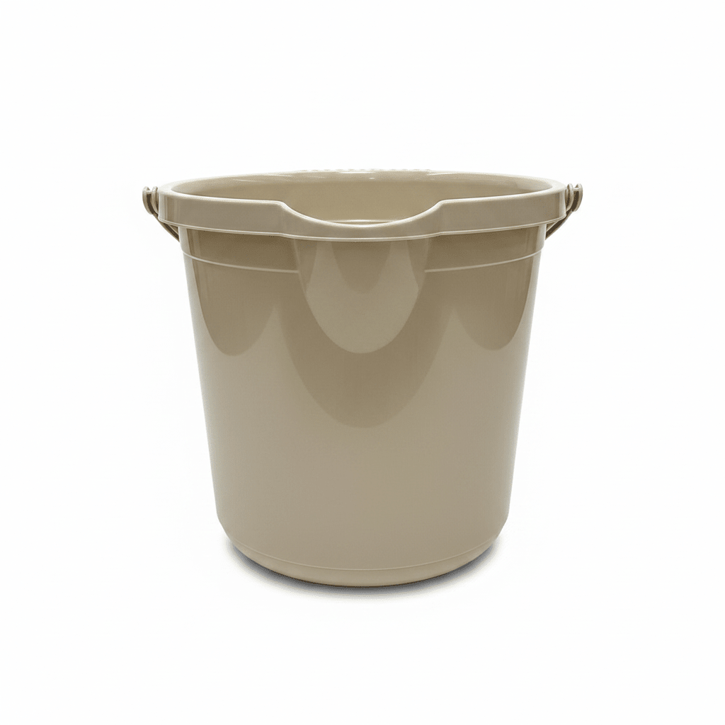Polytime Plastic Bucket – 10 Litre - Grey / Beige / White - Al Kabayel Discount CentrePolytime Plastic Bucket – 10 Litre - Grey / Beige / WhiteBucketsPOLYTIMEAl Kabayel Discount Centre