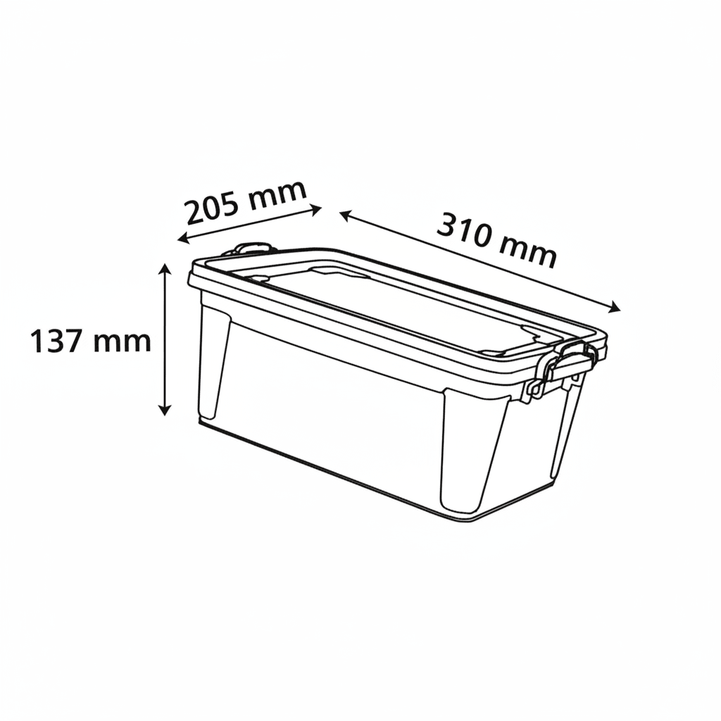 Polytime Rectangular Clear Storage Box with Lid – 5 Ltr | 310 × 205 × 137 mm - Al Kabayel Discount CentrePolytime Rectangular Clear Storage Box with Lid – 5 Ltr | 310 × 205 × 137 mmOrganizers & AccessoriesPOLYTIMEAl Kabayel Discount Centre