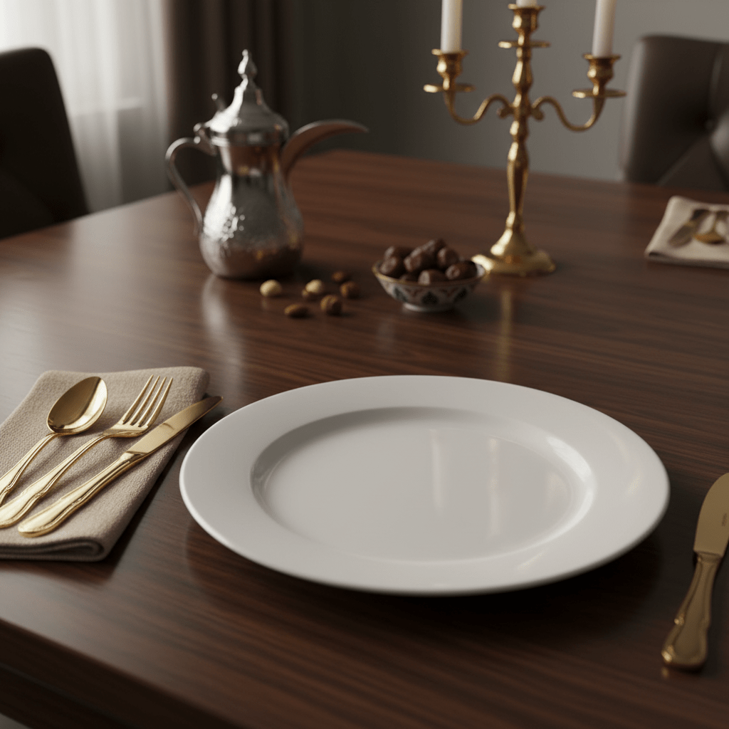Porceletta Premium White Round Ceramic Plate 9 Inch – Durable Serving Plate for Dining & Presentation - Al Kabayel Discount CentrePorceletta Premium White Round Ceramic Plate 9 Inch – Durable Serving Plate for Dining & PresentationPlatesEFE BCAl Kabayel Discount Centre