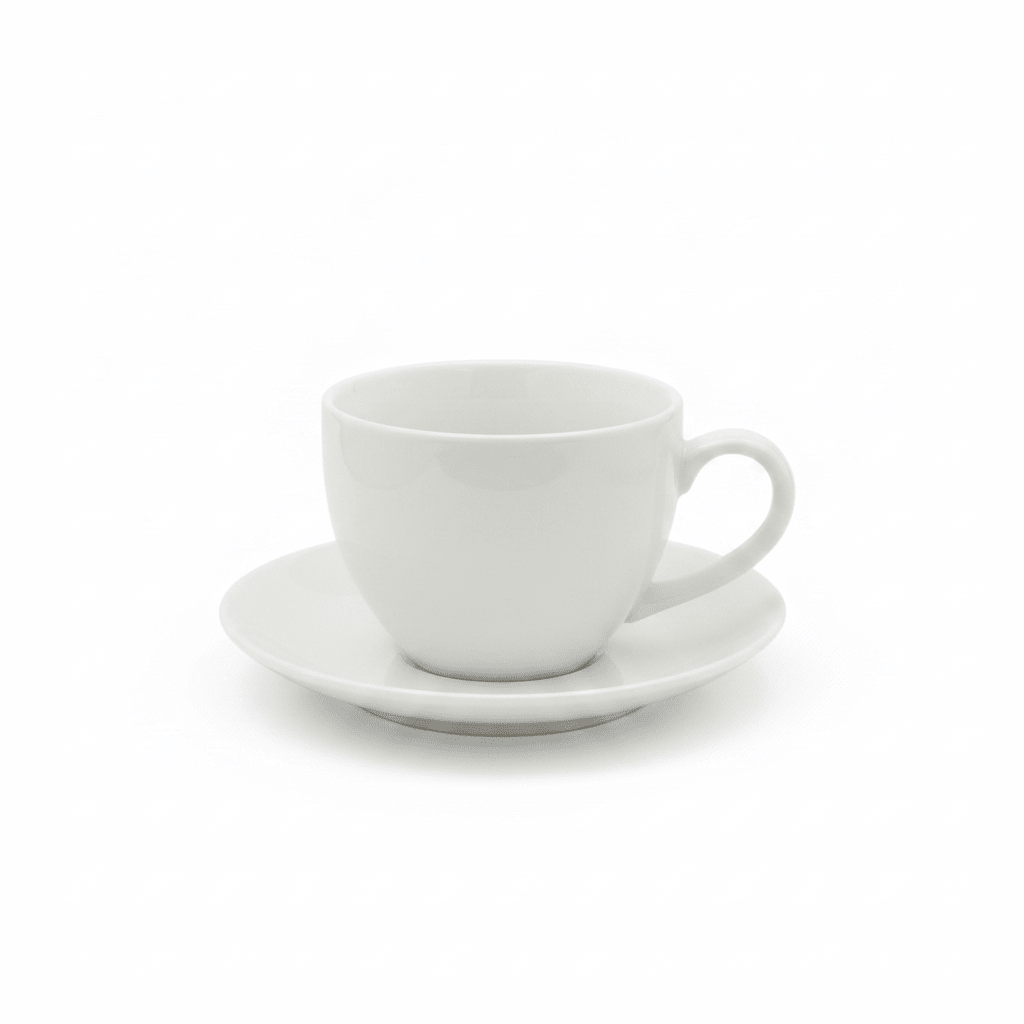Porceletta White Ceramic Cup & Saucer Set — 200ml - Al Kabayel Discount CentrePorceletta White Ceramic Cup & Saucer Set — 200mlTea/Coffee SetsPORCELETTAAl Kabayel Discount Centre