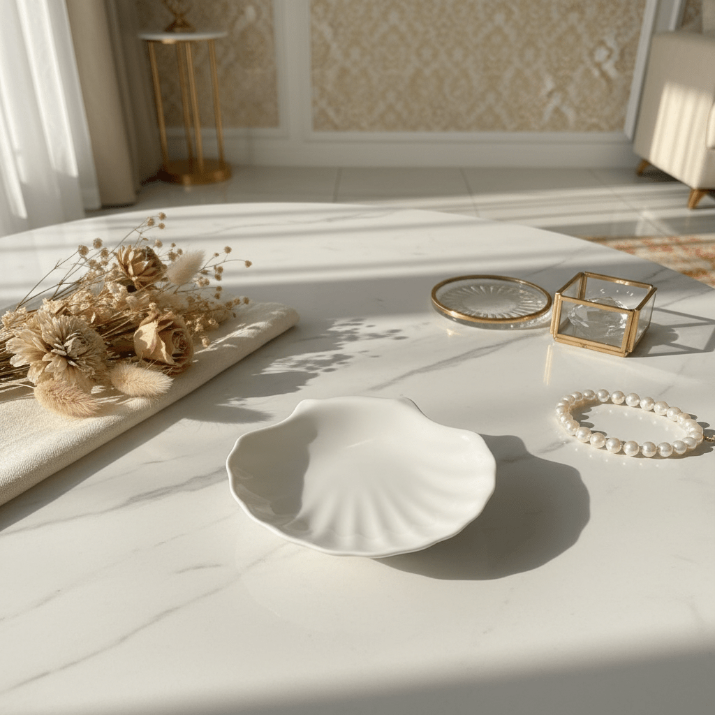 Porceletta White Ceramic Shell - Shaped Dish 4 Inch – Decorative Serving Dish for Snacks & Condiments - Al Kabayel Discount CentrePorceletta White Ceramic Shell - Shaped Dish 4 Inch – Decorative Serving Dish for Snacks & CondimentsPlatesPORCELETTAAl Kabayel Discount Centre