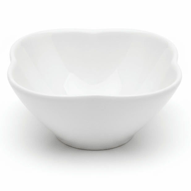 Porceletta White Flower - Shaped Ceramic Bowl – 4 Inch Decorative Serving Bowl for Desserts & Appetizers - Al Kabayel Discount CentrePorceletta White Flower - Shaped Ceramic Bowl – 4 Inch Decorative Serving Bowl for Desserts & AppetizersBowlsPORCELETTAAl Kabayel Discount Centre