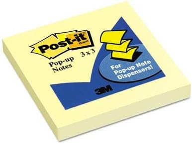 Post - it Pop - up Notes, 3 in x 3 in, 1 Pad, America's 1 Favorite Sticky Notes, Canary Yellow, Clean Removal, Recyclable (R330 - YW) - Al Kabayel Discount CentrePost - it Pop - up Notes, 3 in x 3 in, 1 Pad, America's 1 Favorite Sticky Notes, Canary Yellow, Clean Removal, Recyclable (R330 - YW)Notepads & Legal Pads3MAl Kabayel Discount Centre