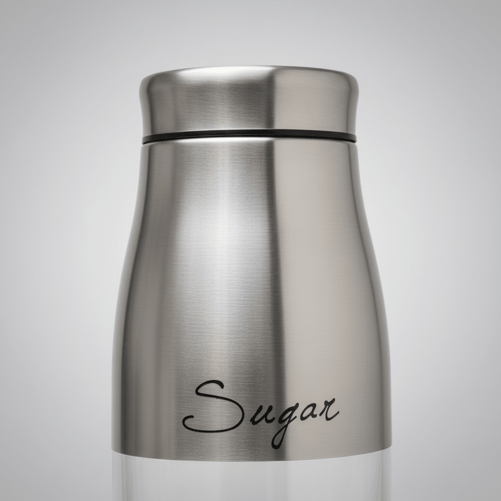 Premium Brushed Stainless Steel & Glass Storage Canister — 1 Litre - Al Kabayel Discount CentrePremium Brushed Stainless Steel & Glass Storage Canister — 1 LitreJars & Food SaversAKDCAl Kabayel Discount Centre