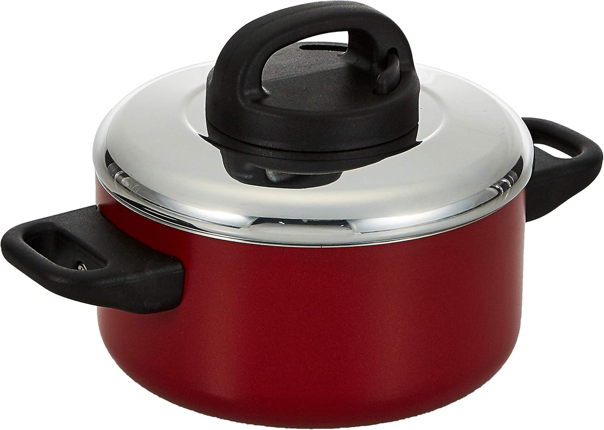 Prestige Classique 16cm Non - Stick Casserole (1.4L) – 3X Ultra Tough with Steel Lid, Red (PR21541) - Al Kabayel Discount CentrePrestige Classique 16cm Non - Stick Casserole (1.4L) – 3X Ultra Tough with Steel Lid, Red (PR21541)CasserolesPRESTIGEAl Kabayel Discount Centre