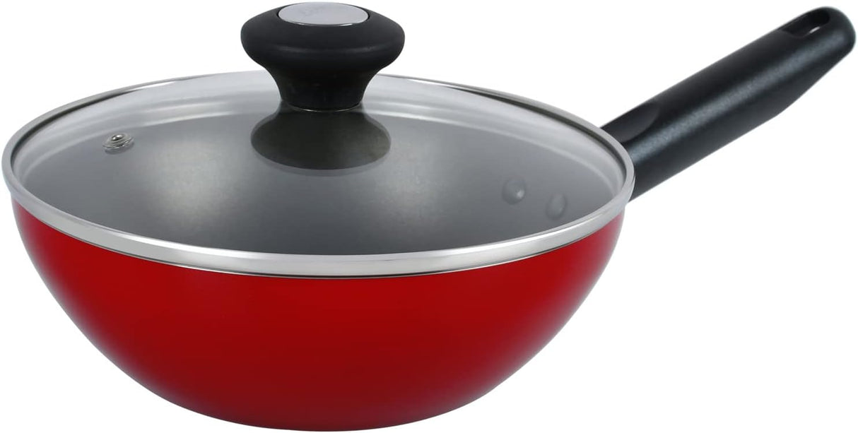 Prestige Classique Covered Wok, 20 cm, Red - Al Kabayel Discount CentrePrestige Classique Covered Wok, 20 cm, RedFrying Pans & SkilletsPRESTIGEAl Kabayel Discount Centre