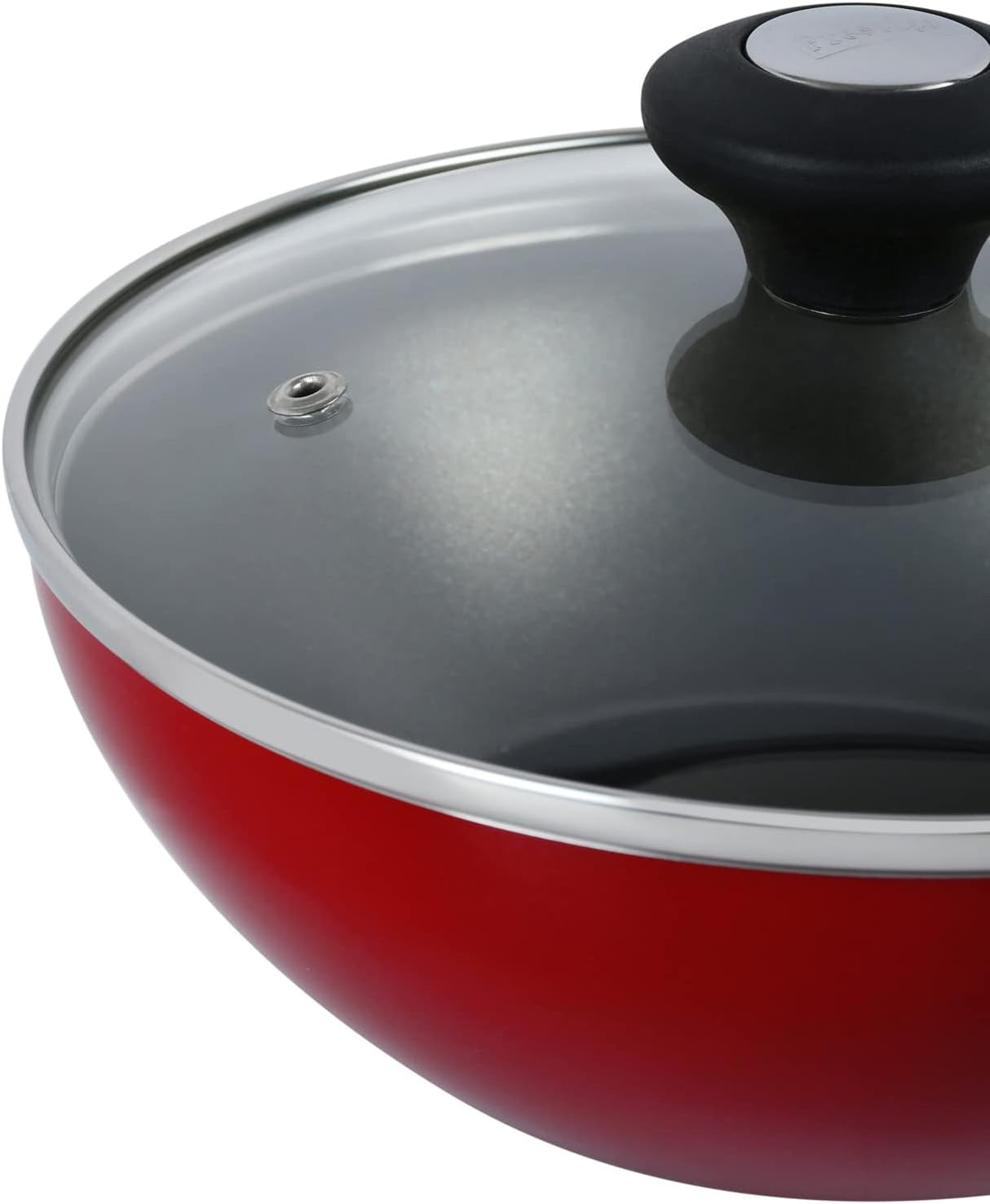 Prestige Classique Covered Wok, 20 cm, Red - Al Kabayel Discount CentrePrestige Classique Covered Wok, 20 cm, RedFrying Pans & SkilletsPRESTIGEAl Kabayel Discount Centre
