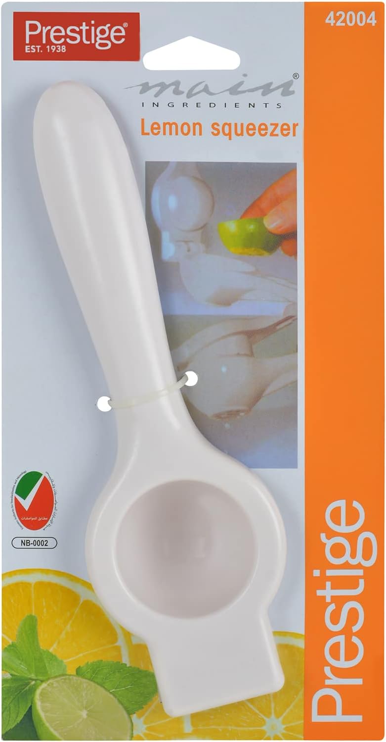 PRESTIGE Plastic Lemon Squeezer 19cm*6cm*4.5cm, White - Al Kabayel Discount CentrePRESTIGE Plastic Lemon Squeezer 19cm*6cm*4.5cm, WhiteCookware AccessoriesPRESTIGEAl Kabayel Discount Centre