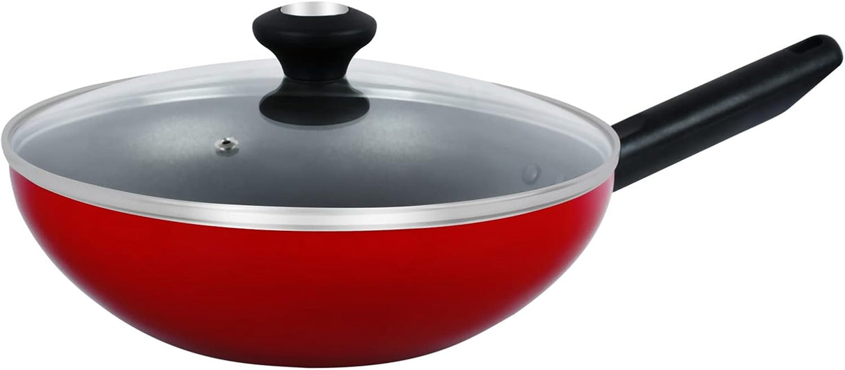 Prestige Red 26 cm Classique Covered Wok, PR20978 - Al Kabayel Discount CentrePrestige Red 26 cm Classique Covered Wok, PR20978Frying Pans & SkilletsPRESTIGEAl Kabayel Discount Centre