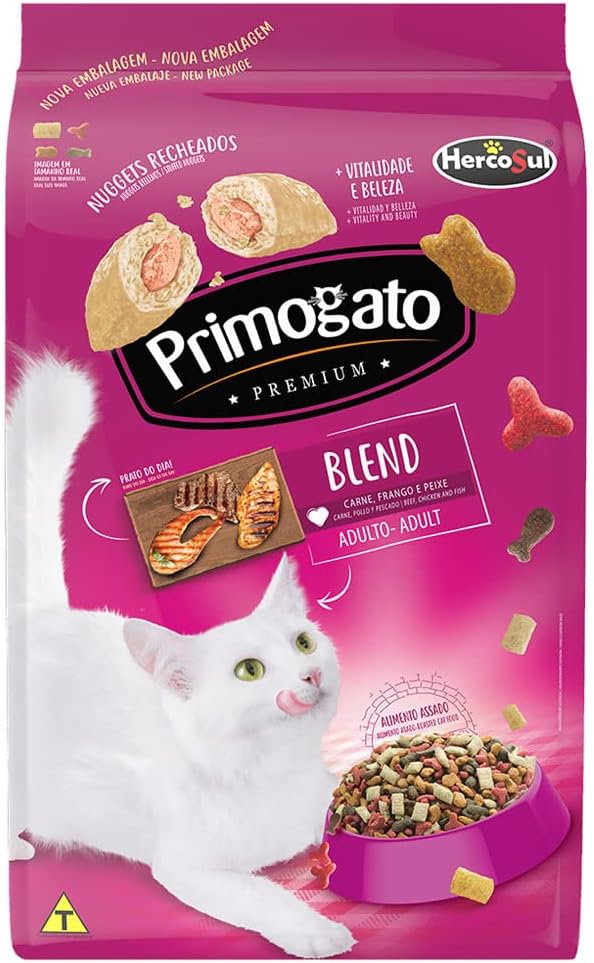 Primogato Premium Dry Cat Food Blend 1 Kg, Beef, Chicken & Fish - Al Kabayel Discount CentrePrimogato Premium Dry Cat Food Blend 1 Kg, Beef, Chicken & FishPet SuppliesPRIMOGATOAl Kabayel Discount Centre