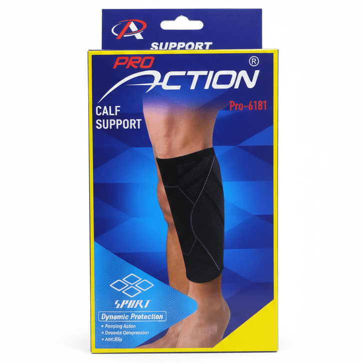 Pro Action Calf Support – Dynamic Compression Sleeve | Black (Pro - 6181) - Al Kabayel Discount CentrePro Action Calf Support – Dynamic Compression Sleeve | Black (Pro - 6181)Sports & FitnessPRO ACTIONAl Kabayel Discount Centre