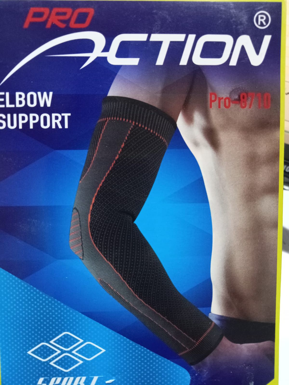 Pro Action Elbow Support, Dynamic Protection, Pumping Action, Anti - Slip,, 70% Nylon - 15% Polyester, 15% Rubber, PRO - 8710 - Al Kabayel Discount CentrePro Action Elbow Support, Dynamic Protection, Pumping Action, Anti - Slip,, 70% Nylon - 15% Polyester, 15% Rubber, PRO - 8710Sports, Fitness & OutdoorsPRO ACTIONAl Kabayel Discount Centre