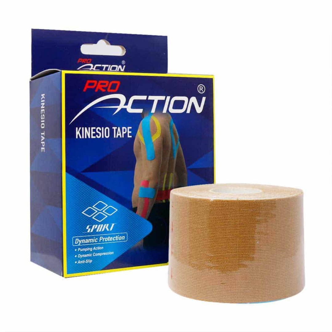 Pro Action Kinesio Tape 5cm*5m Roll, Dunamic Protection, 20% Stretch Nylon - 70% Natural Latex - 10% PVC, PRO - 9020 - Al Kabayel Discount CentrePro Action Kinesio Tape 5cm*5m Roll, Dunamic Protection, 20% Stretch Nylon - 70% Natural Latex - 10% PVC, PRO - 9020Sports, Fitness & OutdoorsPRO ACTIONAl Kabayel Discount Centre