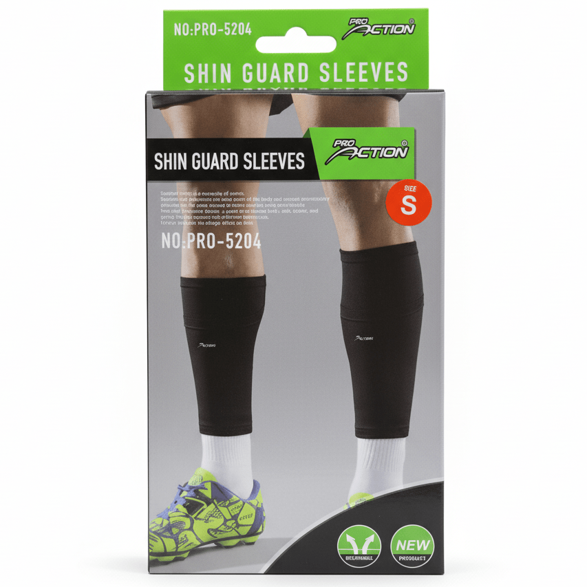 Pro Action Shin Guard Sleeves | Compression Calf Support | Black | PRO - 5204 - Al Kabayel Discount CentrePro Action Shin Guard Sleeves | Compression Calf Support | Black | PRO - 5204Sports & FitnessPRO ACTIONAl Kabayel Discount Centre