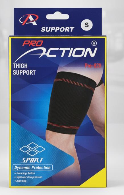Pro Action Thigh Support Size - S, Dynamic Protection, Pumping Action, Anti - Slip,, 70% Nylon - 15% Polyester, 15% Rubber, PRO - 820 - Al Kabayel Discount CentrePro Action Thigh Support Size - S, Dynamic Protection, Pumping Action, Anti - Slip,, 70% Nylon - 15% Polyester, 15% Rubber, PRO - 820Sports, Fitness & OutdoorsPRO ACTIONAl Kabayel Discount Centre