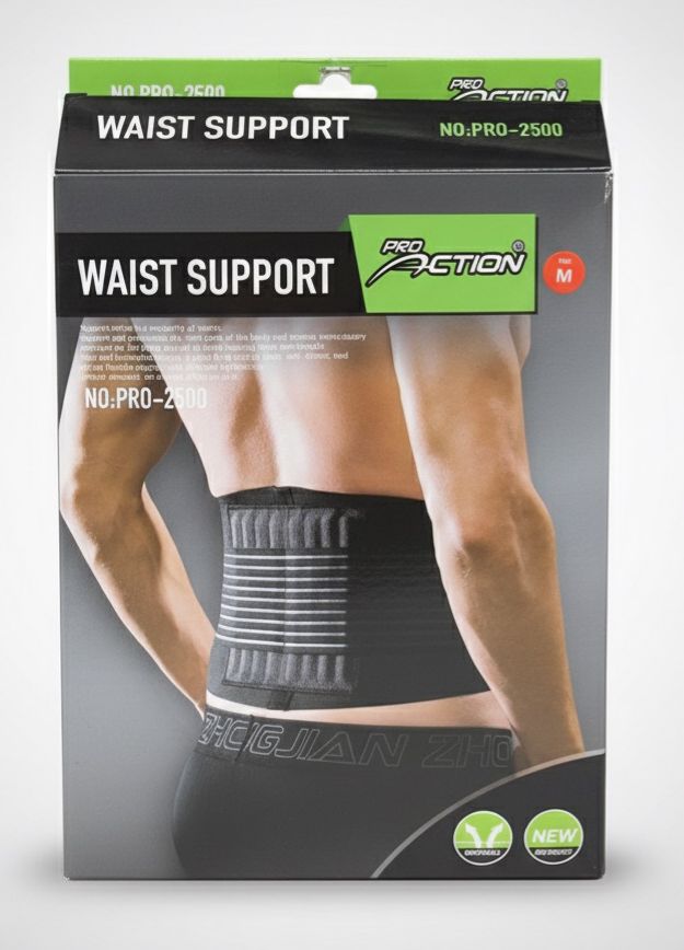 Pro Action Waist Support for Men Medium,Breathable, 47% Polyester - 36% Rubber - 14% Nylon - 3% Spandex, Pro - 2500 - Al Kabayel Discount CentrePro Action Waist Support for Men Medium,Breathable, 47% Polyester - 36% Rubber - 14% Nylon - 3% Spandex, Pro - 2500Sports, Fitness & OutdoorsPRO ACTIONAl Kabayel Discount Centre