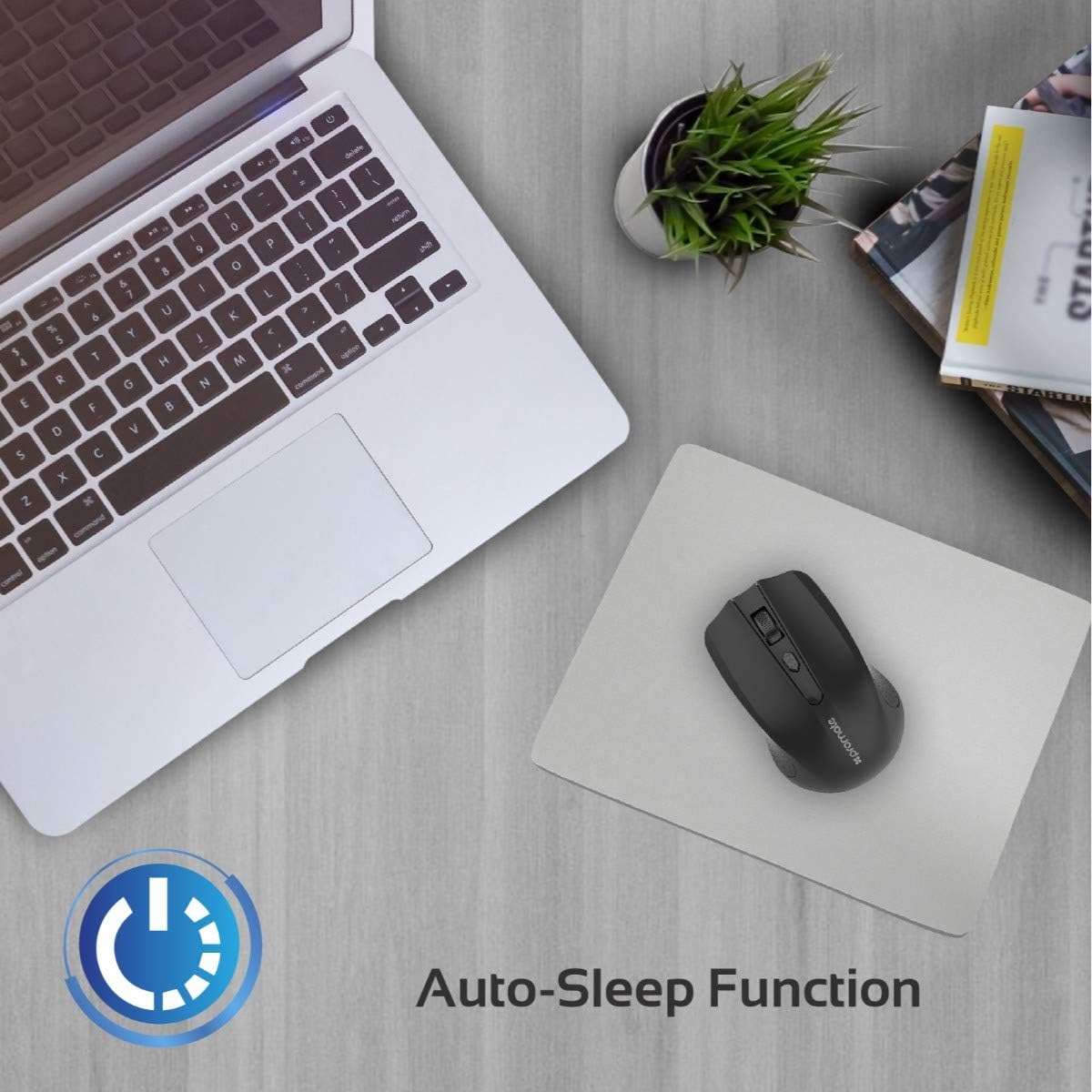 Promate 2.4G Portable Optical Wireless Mouse with USB Nano Receiver 10m Working Distance, Auto Sleep Function and 3 Adjustable DPI Level, Clix 8, Black - Al Kabayel Discount CentrePromate 2.4G Portable Optical Wireless Mouse with USB Nano Receiver 10m Working Distance, Auto Sleep Function and 3 Adjustable DPI Level, Clix 8, BlackElectronic AppliancesPROMATEAl Kabayel Discount Centre