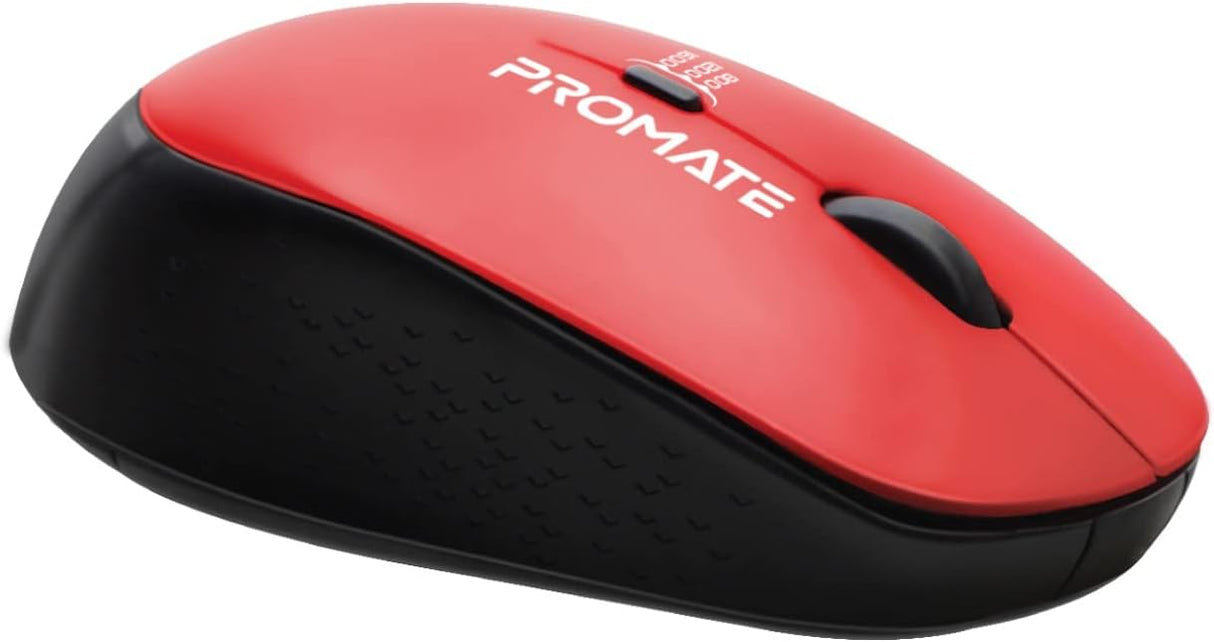 Promate 2.4G Wireless Mouse, Professional Precision Tracking Comfort Grip Mouse with USB Nano Receiver, 10m Range, 800/1200/1600 DPI Switch and 4 Functional Buttons - Al Kabayel Discount CentrePromate 2.4G Wireless Mouse, Professional Precision Tracking Comfort Grip Mouse with USB Nano Receiver, 10m Range, 800/1200/1600 DPI Switch and 4 Functional ButtonsElectronic AppliancesPROMATEAl Kabayel Discount Centre