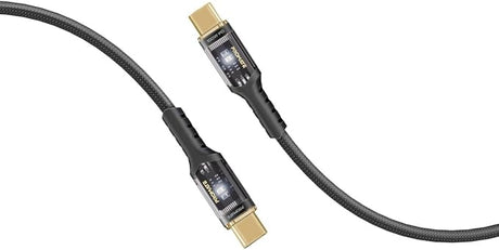 PROMATE USB - C to USB - C Cable, 1.2meter Fast - Charging 100W, LED, 480Mbps Data Sync, LucidLine - CC120 Black - Al Kabayel Discount CentrePROMATE USB - C to USB - C Cable, 1.2meter Fast - Charging 100W, LED, 480Mbps Data Sync, LucidLine - CC120 BlackCords & AdaptersPROMATEAl Kabayel Discount Centre