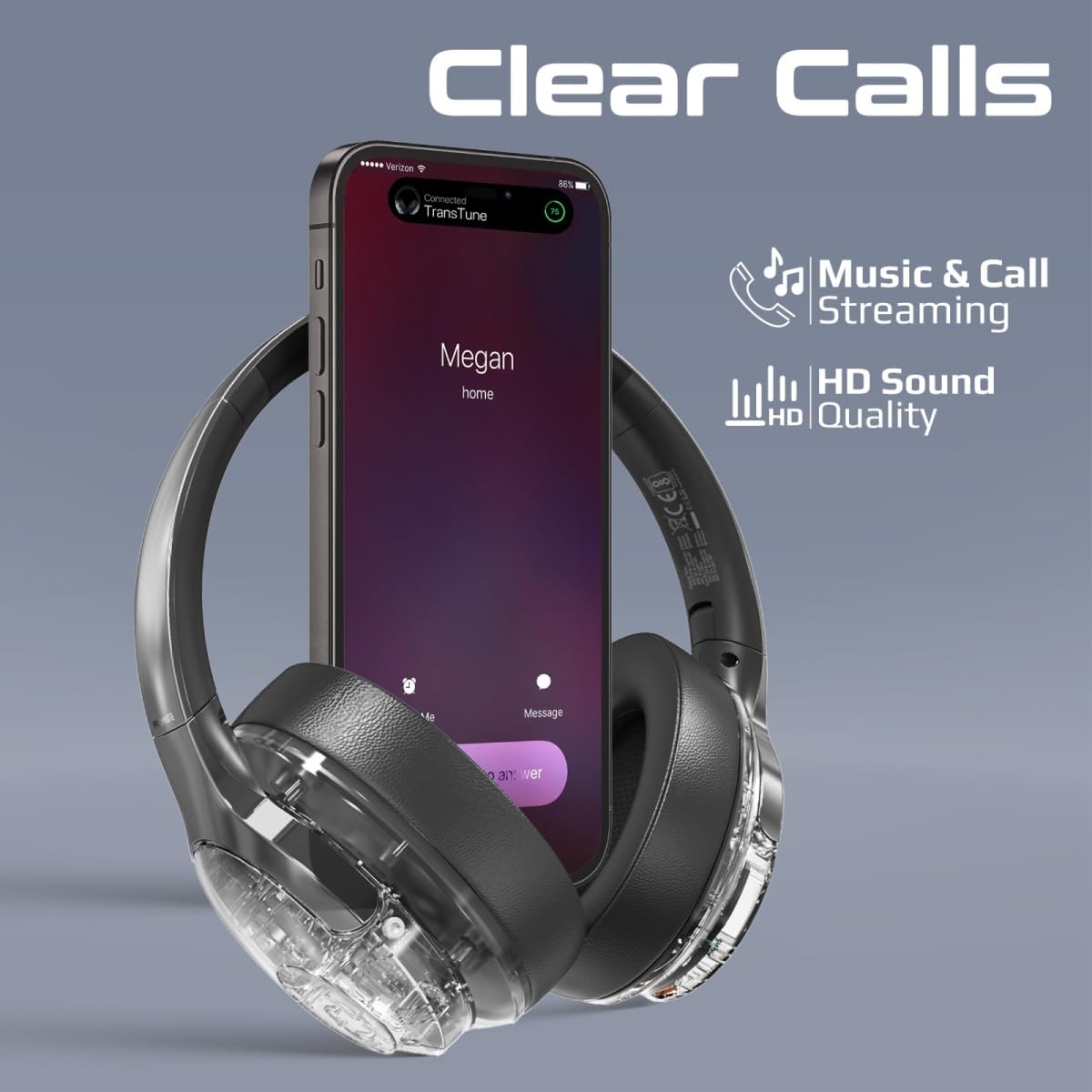 Promate Wireless Headphones, Hi - Fidelity Transparent ANC Bluetooth v5.3 Headset, RGB Lights, Mic, Foldable Design, 40H Playtime, 600mAh Battery, 3.5mm Jack for iPhone15, Galaxy S25, TRANSTUNE.SILVER - Al Kabayel Discount CentrePromate Wireless Headphones, Hi - Fidelity Transparent ANC Bluetooth v5.3 Headset, RGB Lights, Mic, Foldable Design, 40H Playtime, 600mAh Battery, 3.5mm Jack for iPhone15, Galaxy S25, TRANSTUNE.SILVERElectronic AppliancesPROMATEAl Kabayel Discount Centre