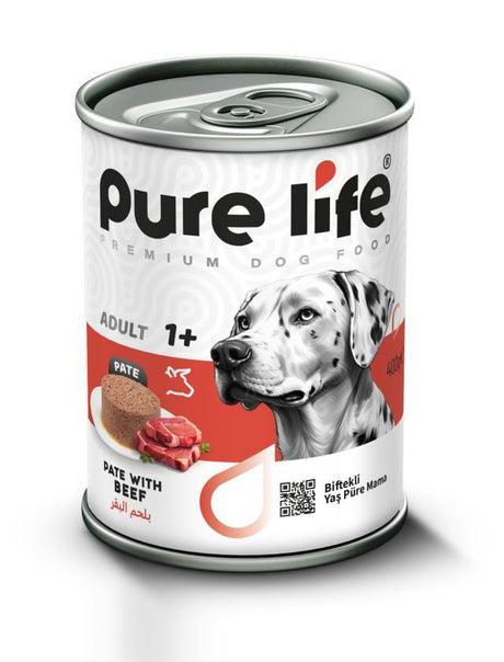 Pure Life Pate with Beef Adult Dog Canned Food, 400g - Al Kabayel Discount CentrePure Life Pate with Beef Adult Dog Canned Food, 400gPet SuppliesPURE LIFEAl Kabayel Discount Centre