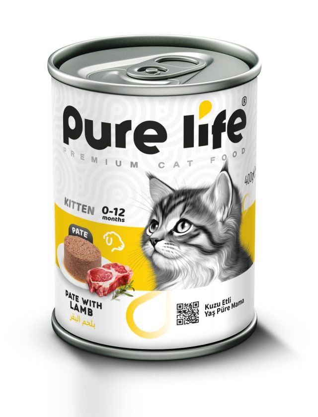 PURE LIFE Premium Kitten Food 0–12 Months, Tender Lamb Pâté, 400g Can - Al Kabayel Discount CentrePURE LIFE Premium Kitten Food 0–12 Months, Tender Lamb Pâté, 400g CanPet SuppliesPURE LIFEAl Kabayel Discount Centre