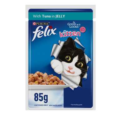 Purina Felix Kitten with Tuna in Jelly - 85gram - Al Kabayel Discount CentrePurina Felix Kitten with Tuna in Jelly - 85gramPet SuppliesPURINA FELIXAl Kabayel Discount Centre